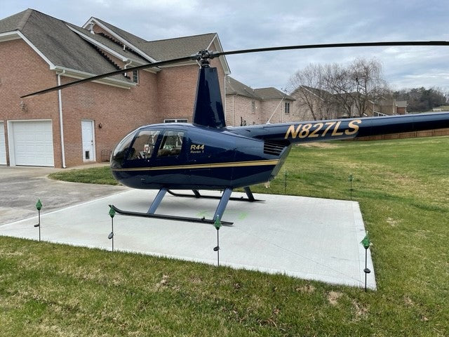 Tan R44 interior installed