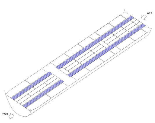 Boeing 767-300 Aisle Carpet Set