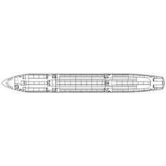 Airbus A330-200 Aisle Carpet Set