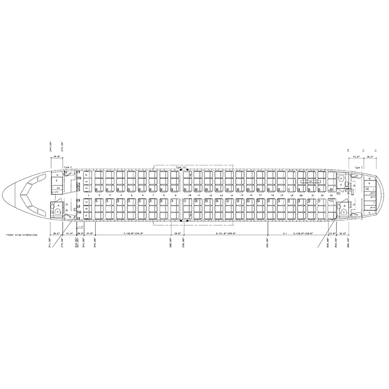 Airbus A320 Cabin Carpet set