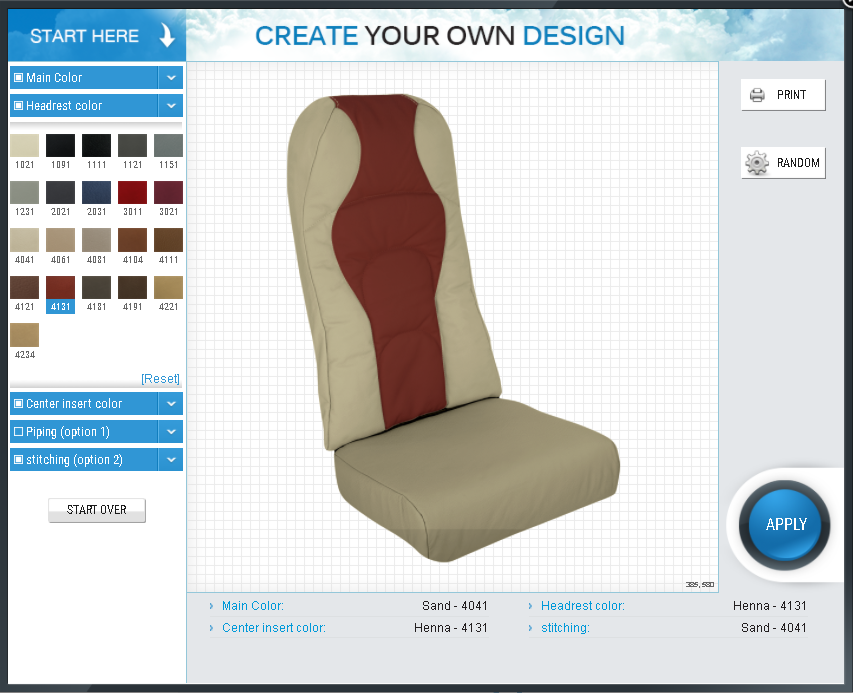 JB6 Series, Pax Seat Covers