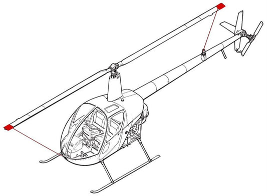 R22 Blade tie downs