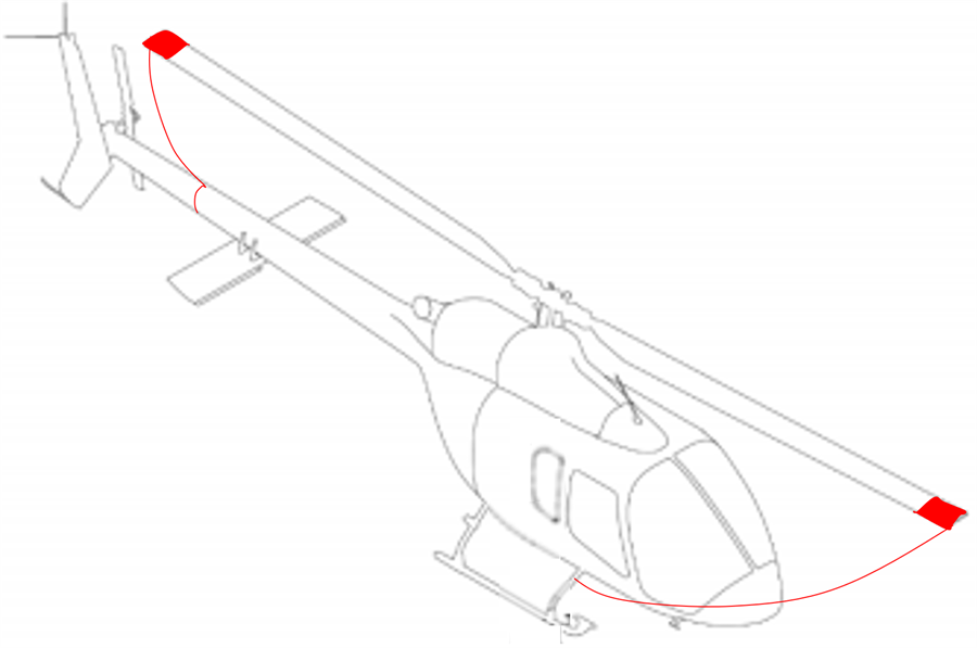 Bell 505 Blade tie downs