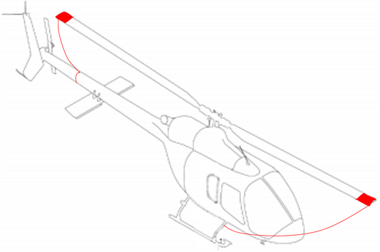 Bell 505 Blade tie downs