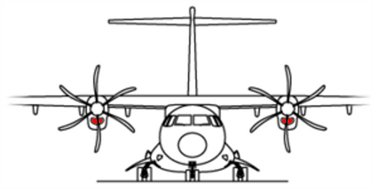 ATR 42/72 Air intake blank