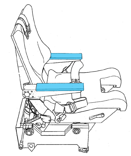 Armrest Cover, Crew Seat