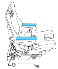 Armrest Cover, Crew Seat