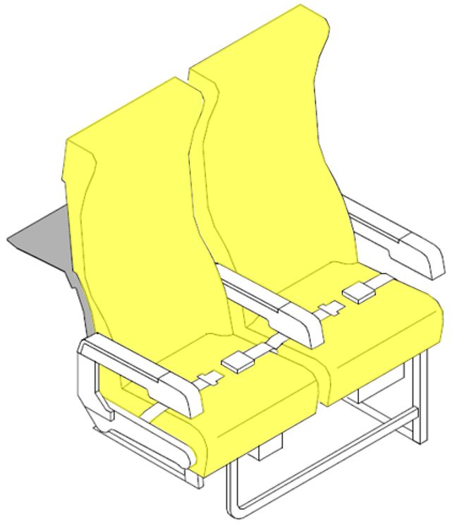 D121 Series, Y Class Seat Cushions