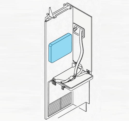 Observer Seat Assy, Backrest