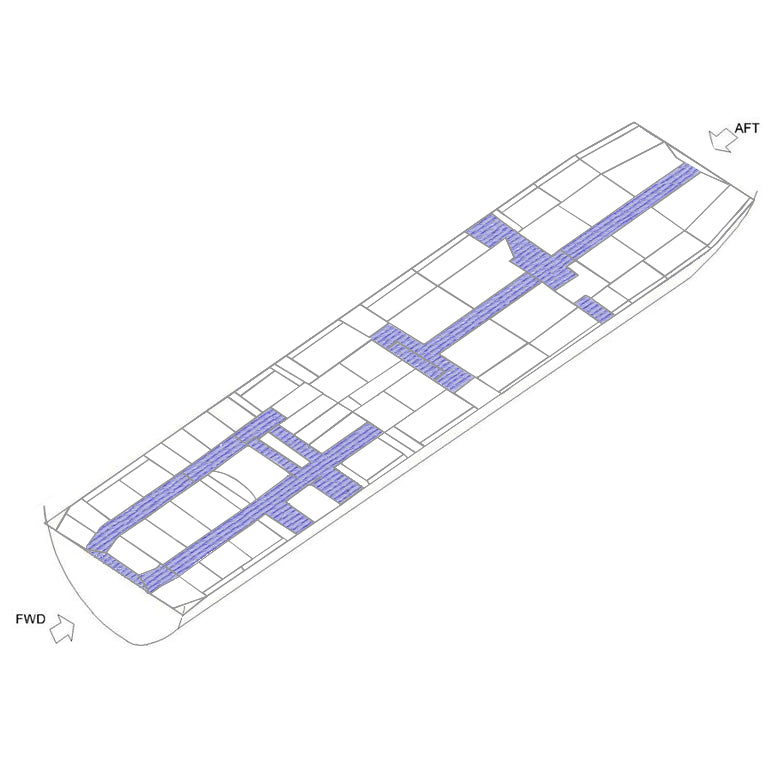 Boeing 777-300 Aisle Carpet Set