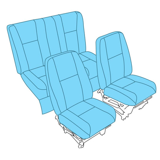 PA-28 Seat Upholstery (2 x Bucket/Aft bench)