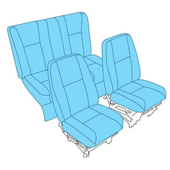 PA-28 Seat Upholstery (2 x Bucket/Aft bench)