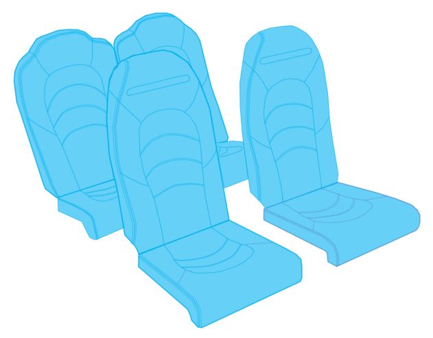 SR22 G1 Seat Upholstery