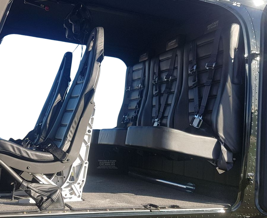 Bell 505 Rear Pax Seat Covers