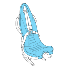 EC120 Crew Seat Assy, 159 Series