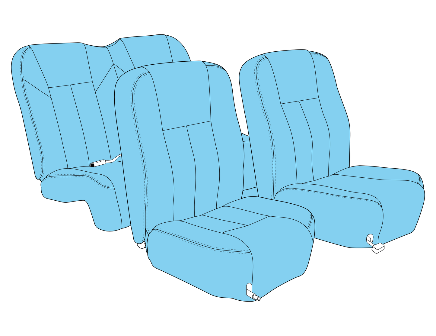 C172 Seat Upholstery (Early)