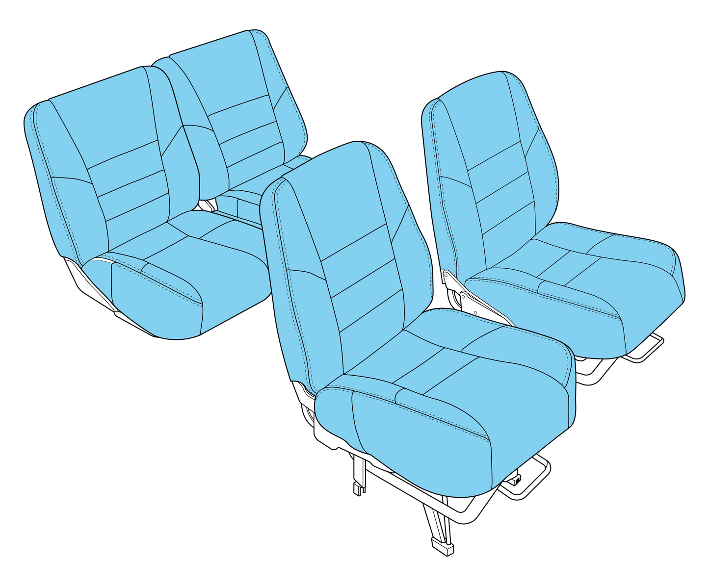 C180 Seat Upholstery (1975-86)