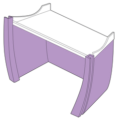 Early Cessna Baggage Sidewall Trim Panels