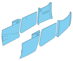 Early Cessna Sidewall Trim Panels