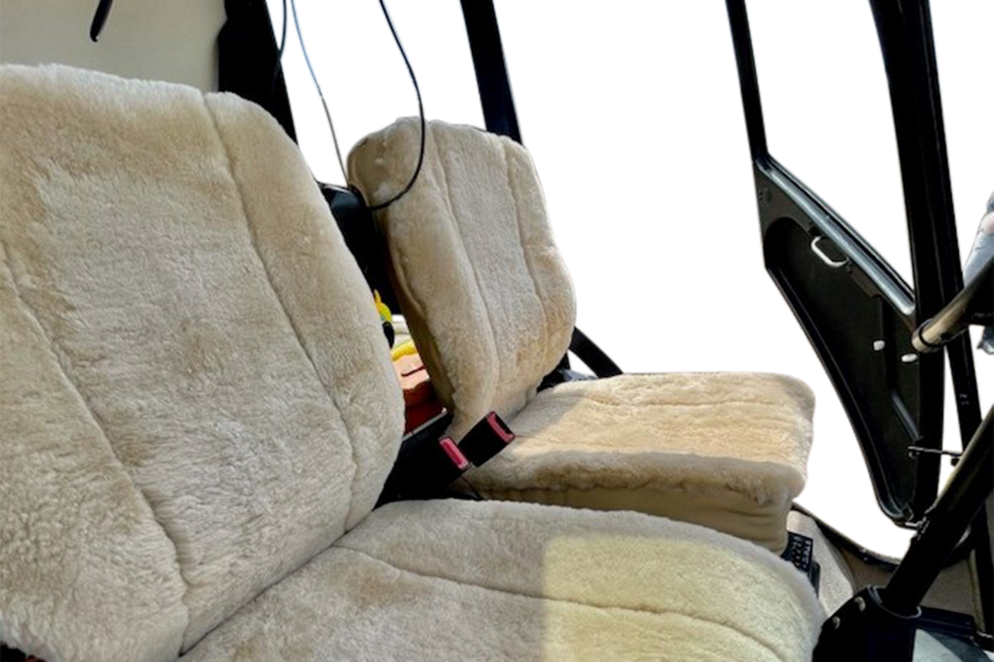 R44 Sheepskin Seat Overcovers