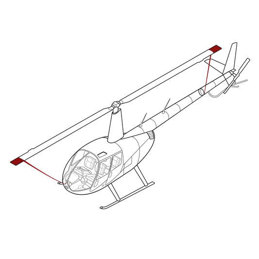 R66 Blade tie downs